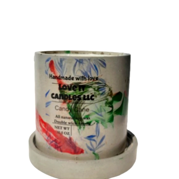 Christmas Scented Soy Wax Candle Candy Cane 10.5 oz - Picture 2 of 9